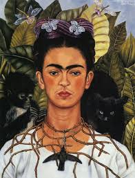 Self Portrait with Thorn Necklace and ...