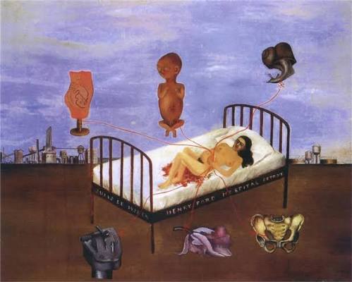 Henry Ford Hospital (The Flying Bed), 1932 - Frida Kahlo - WikiArt.org
